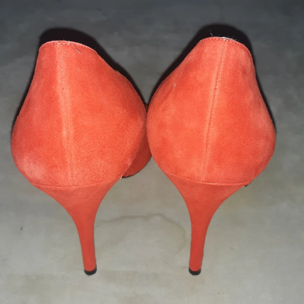 Kate Spade Butterfly Wings Suede Heels Courts 8 Italy..mint - Picture 6 of 6